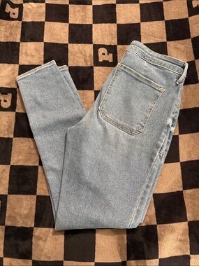 Old Navy Light Blue High-Rise Straight Jeans